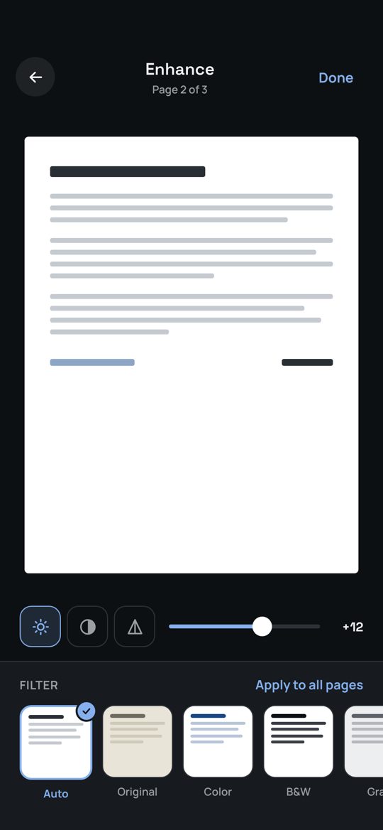 A cleaned page